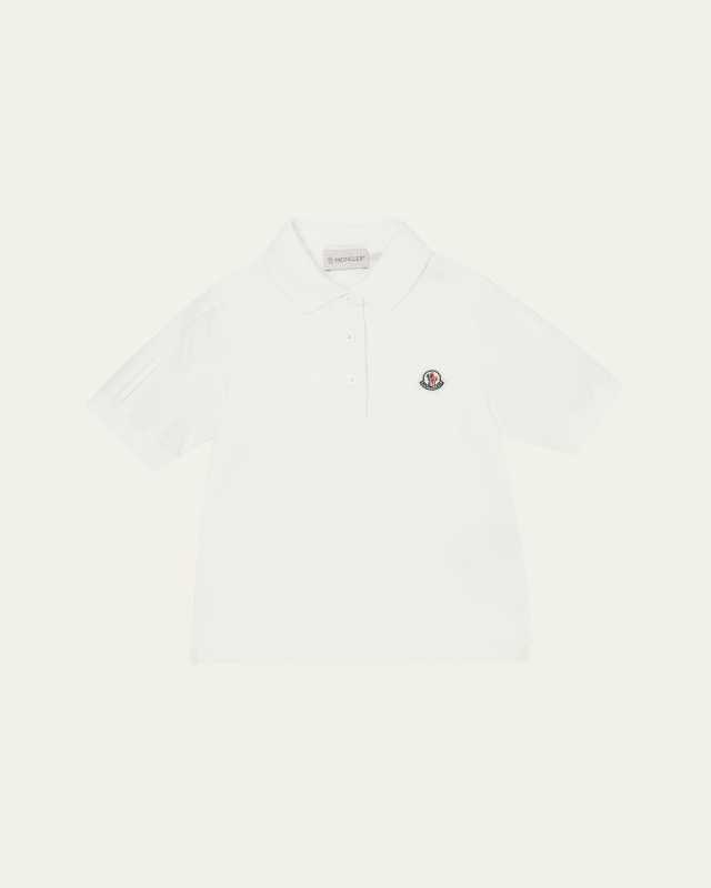 Boy's Polo Shirt W/ Logo Patch, Size 12-